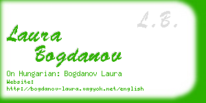 laura bogdanov business card